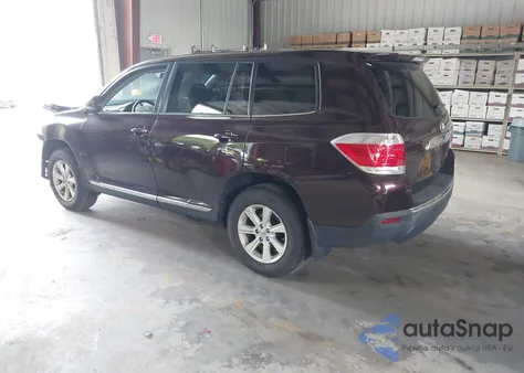 2013 Toyota Highlander Base V6 from USA, damaged, VIN 5TDBK3EH5DS213225